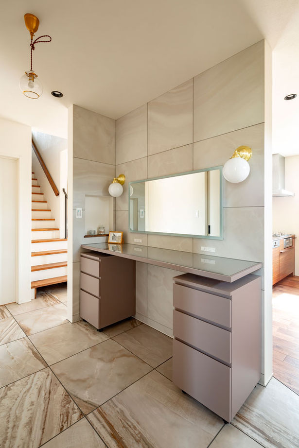 シャルドネホーム 【2000万円台/平屋スタイルの間取り】ウォルナットを主役にし、家具やタイルを丁寧に吟味した平屋風住宅の建築実例画像12