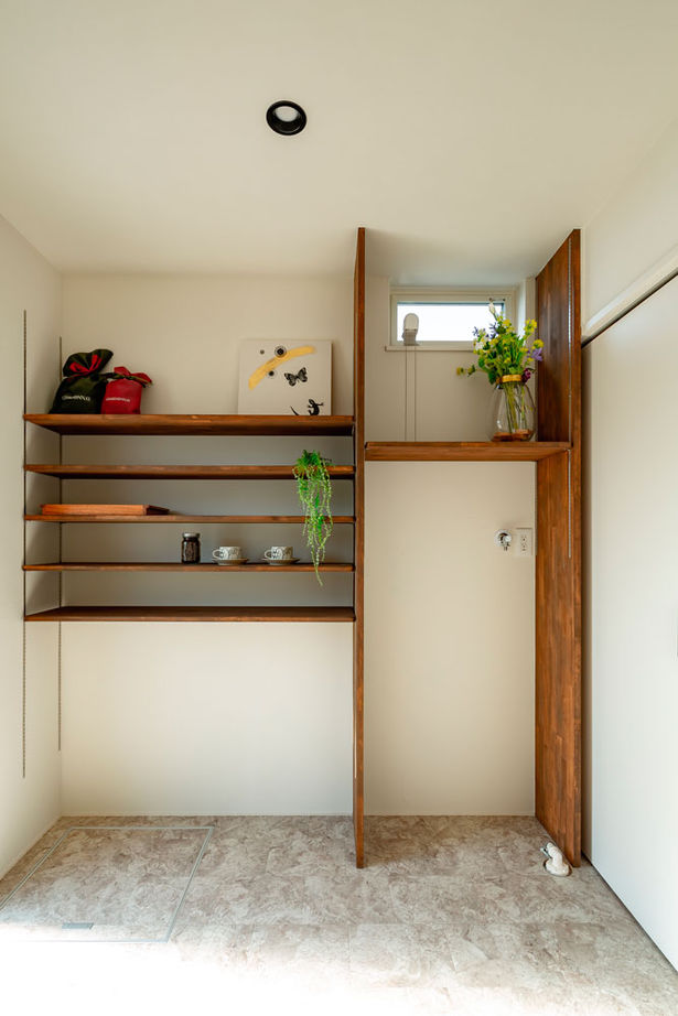 シャルドネホーム 【2000万円台/平屋スタイルの間取り】ウォルナットを主役にし、家具やタイルを丁寧に吟味した平屋風住宅の建築実例画像15