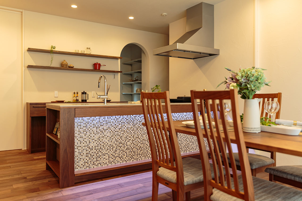 シャルドネホーム 【2000万円台/ホテルライク/家事ラク間取り】暮らしにフィットする、家族用玄関からの動線がお気に入りの建築実例画像7