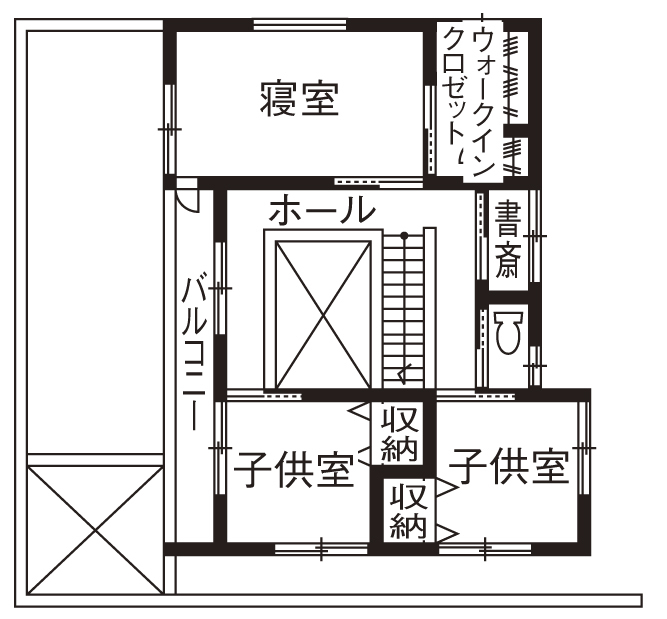 ステーツ 【本体価格1967万円/約37坪】最初のプラン出しから一貫して明確な明瞭な見積もりに安心感の間取り図（4LDK）2階