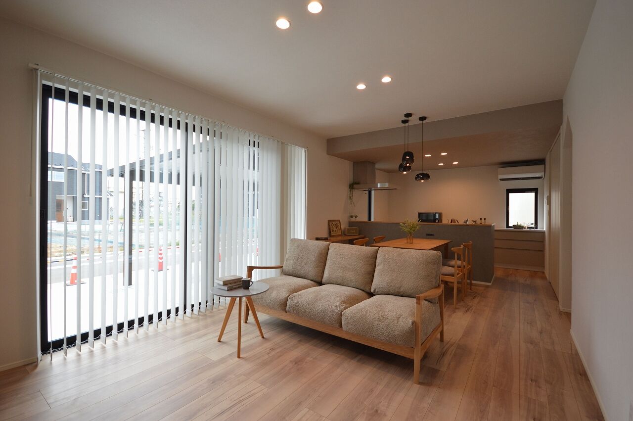 ステーツ 1階で生活が完結！開放的な天井高の家の建築実例画像2