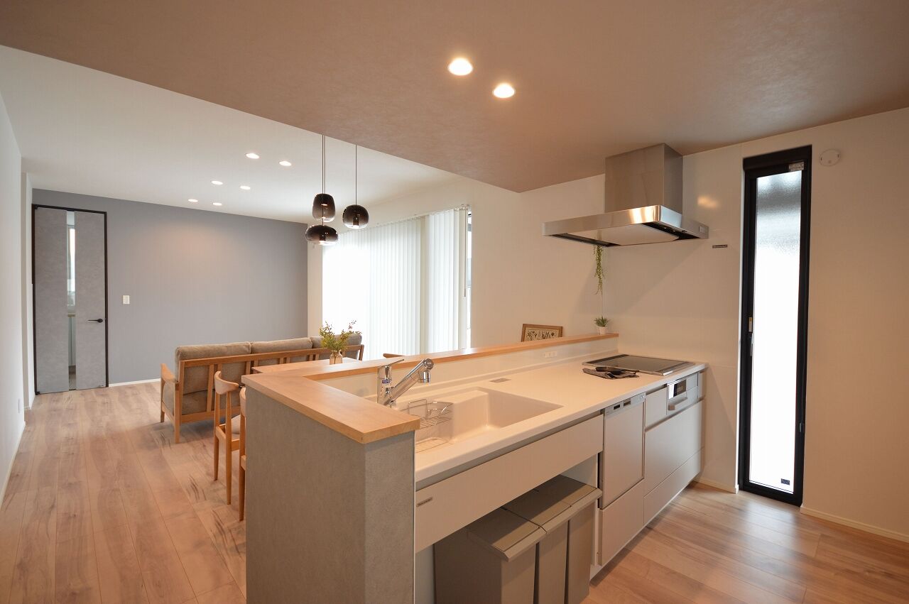 ステーツ 1階で生活が完結！開放的な天井高の家の建築実例画像4