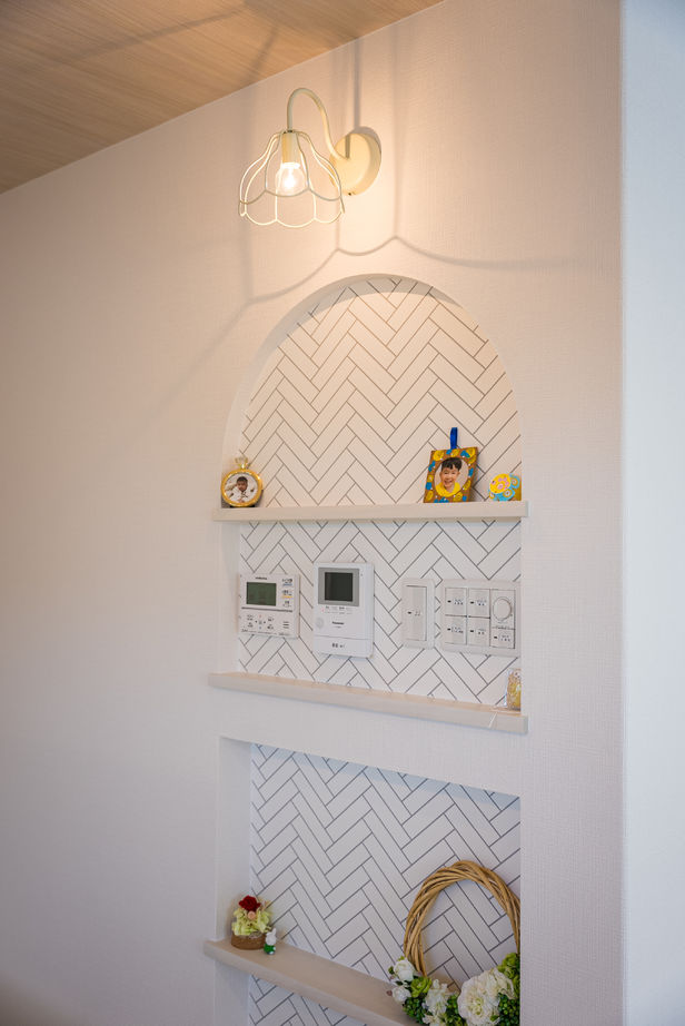 サイトーホーム 解放感あるリビングとこだわりニッチの家の建築実例画像2