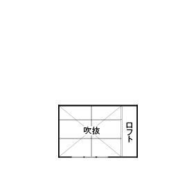 アトリエＳｕｍｉｋａ―住処―　創美建築企画　 【京都/狭小・20坪台の家/1000万円台/間取り図】ステップフロアに吹き抜けをプラスした伸びやかな空間設計の間取り図（3LDK）R階