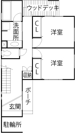 アトリエＳｕｍｉｋａ―住処―　創美建築企画　 【1000万円台/30坪/間取り図】回遊キッチンに景色を切り取る大窓。「ほしい！」をすべて詰め込んだ住まいの間取り図（3LDK）1階
