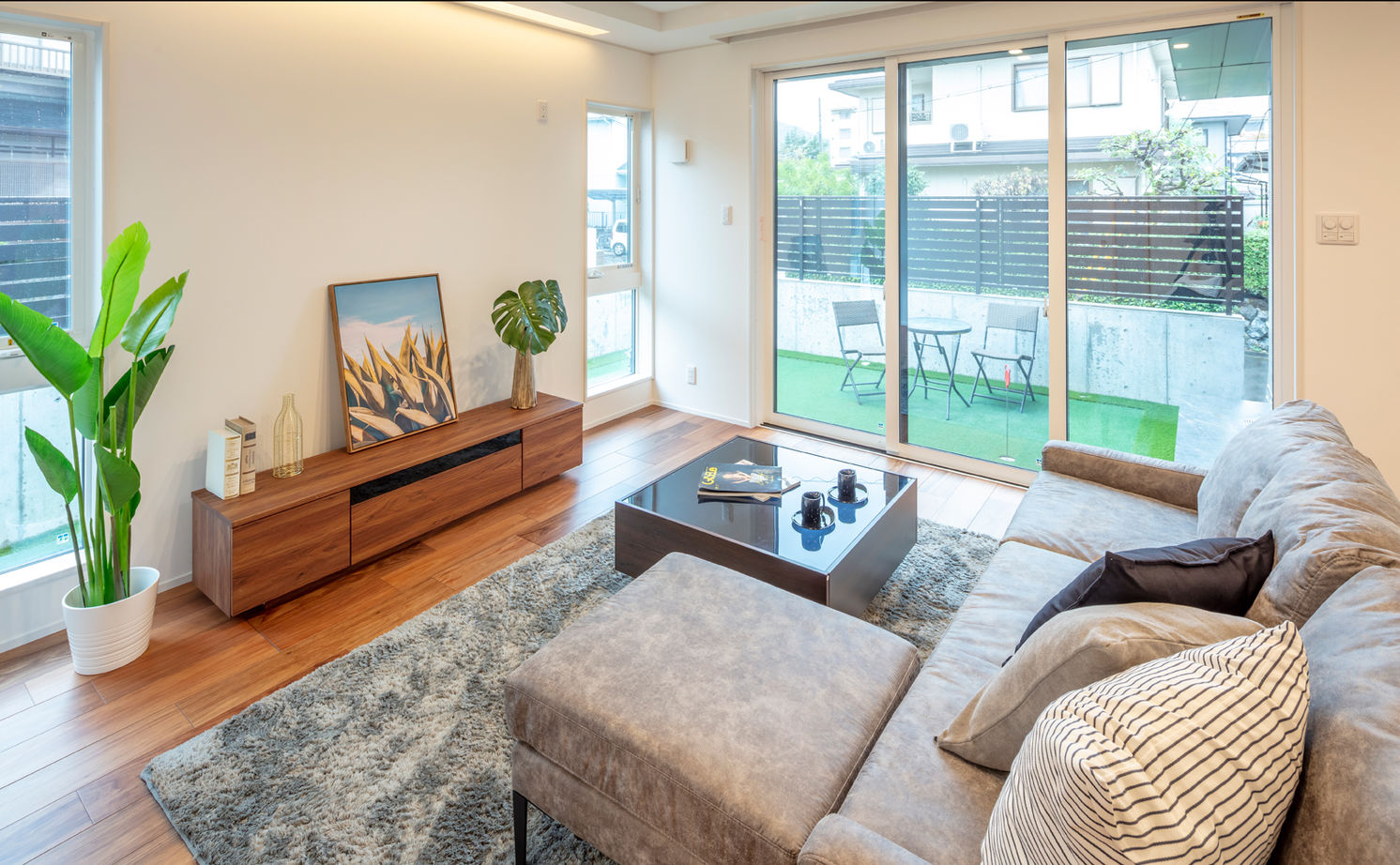 アトリエＳｕｍｉｋａ―住処―　創美建築企画　 【京都府/シアタールーム/ラグジュアリー】ガラスの間仕切りで視界が広がるホテルライクな住まいの建築実例画像5