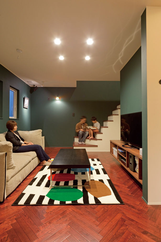 アトリエＳｕｍｉｋａ―住処―　創美建築企画　 【京都市/インナーガレージ/2000万円台/間取り】ガレージからロフトまで、ひとつながり。建築士の自邸の建築実例画像3