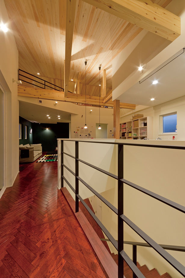 アトリエＳｕｍｉｋａ―住処―　創美建築企画　 【京都市/インナーガレージ/2000万円台/間取り】ガレージからロフトまで、ひとつながり。建築士の自邸の建築実例画像4
