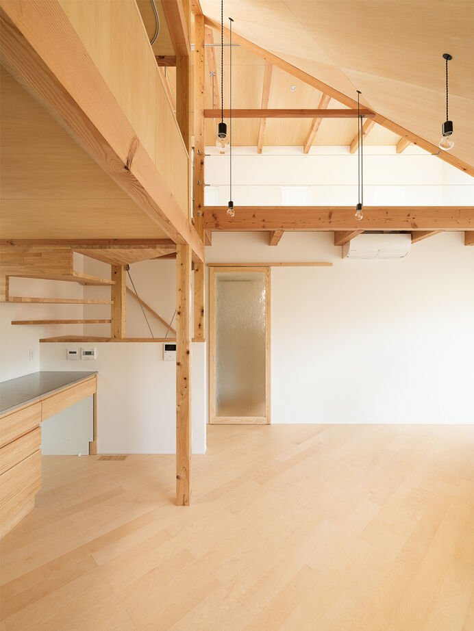 アトリエＳｕｍｉｋａ―住処―　創美建築企画　 【自然素材／らせん階段／間取り図】三角形の変形敷地を活かした空間設計で家族を繋ぐ、唯一無二のデザインの建築実例画像5