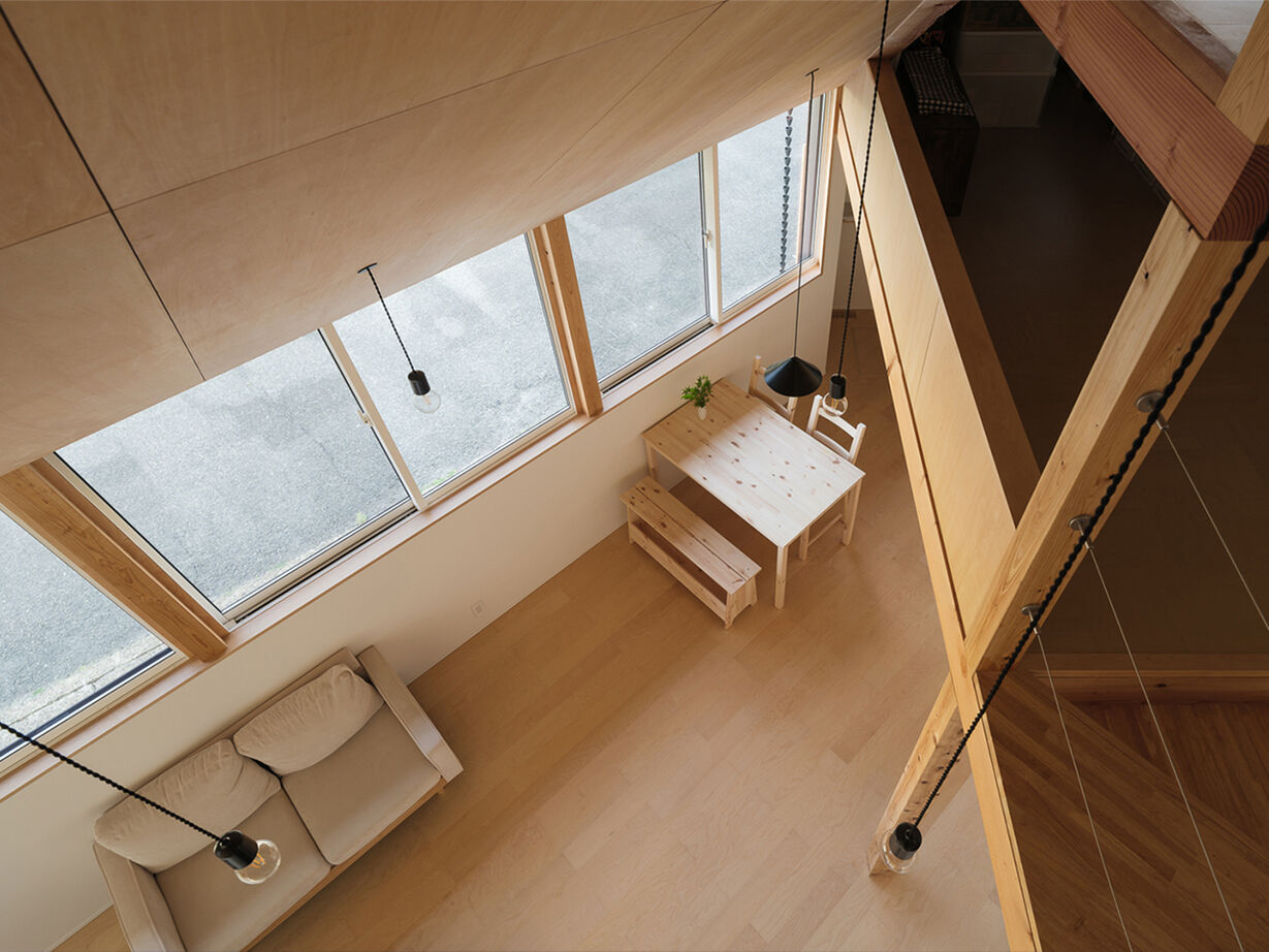 アトリエＳｕｍｉｋａ―住処―　創美建築企画　 【自然素材／らせん階段／間取り図】三角形の変形敷地を活かした空間設計で家族を繋ぐ、唯一無二のデザインの建築実例画像6