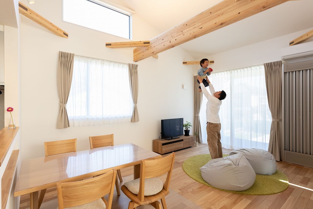 大きな森　永井工業 1階に夫婦の生活動線を集中させた暮らしやすい家の建築実例画像3