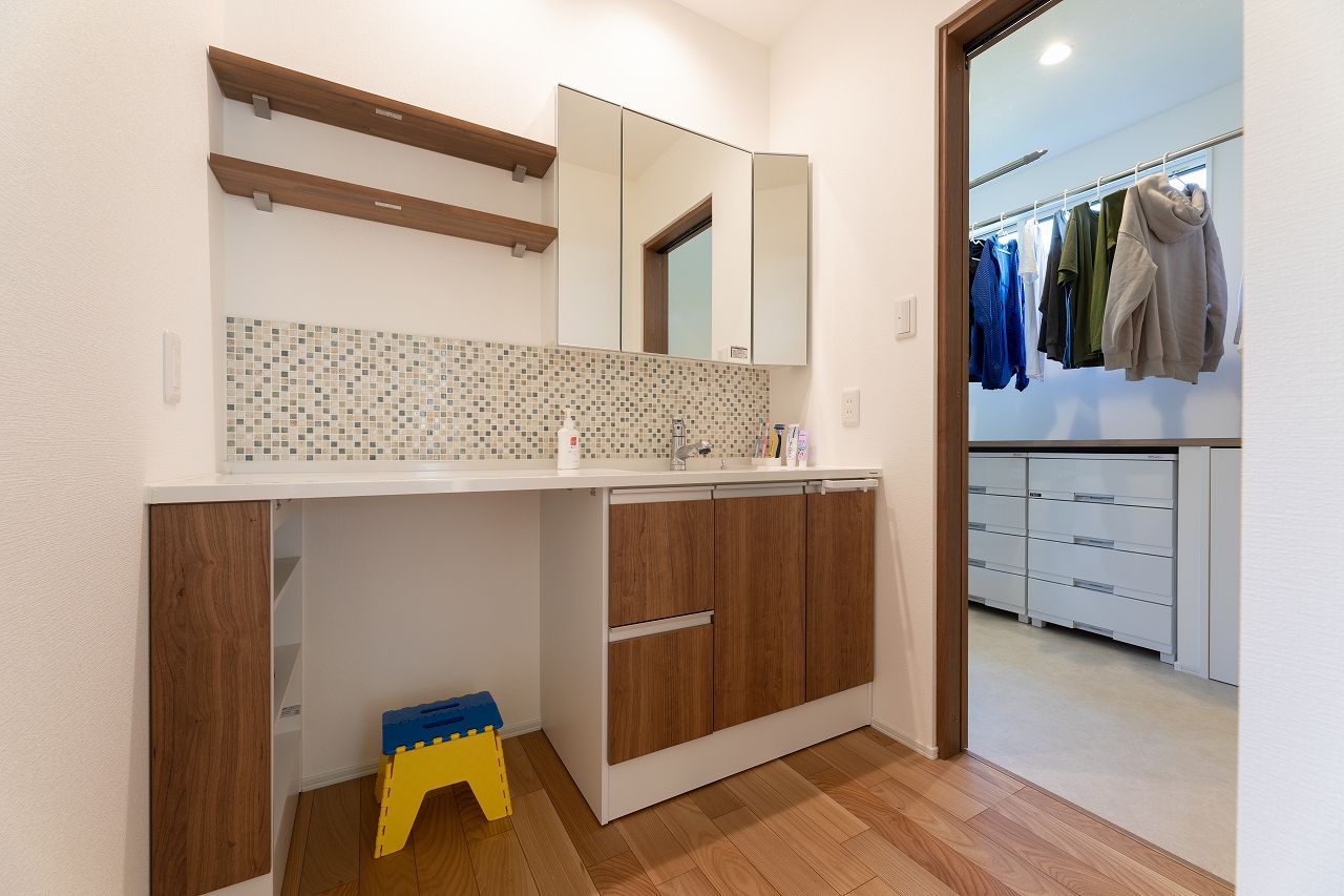 大きな森　永井工業 1階に夫婦の生活動線を集中させた暮らしやすい家の建築実例画像8