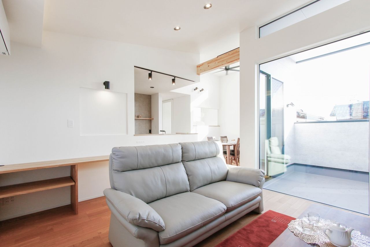 大きな森　永井工業 2階リビングの星望む家の建築実例画像2