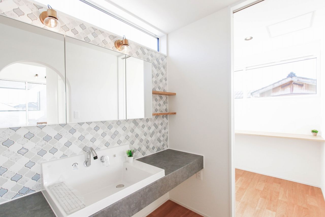 大きな森　永井工業 2階リビングの星望む家の建築実例画像8