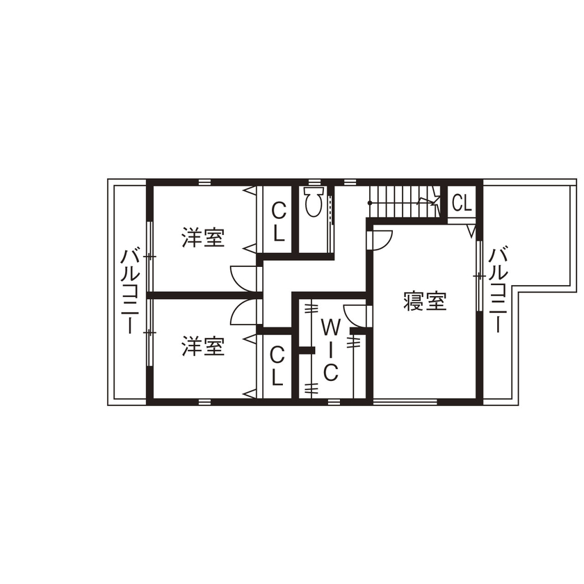 フォーシステムカンパニー 【松原市/1326万円/間取図有/17坪台】家族が和やかに憩える理想の住まいを実現　豊富な収納で暮らしやすいの間取り図（4LDK）2階