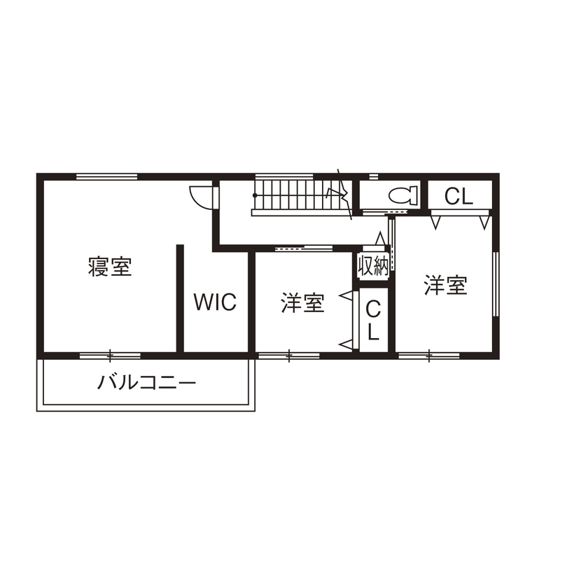 フォーシステムカンパニー 【大阪府/1756万円/間取り図有/長期優良】木目調×グレーでまとめたナチュラルモダンな愛犬と暮らす家の間取り図（3LDK＋タタミコーナー）2階