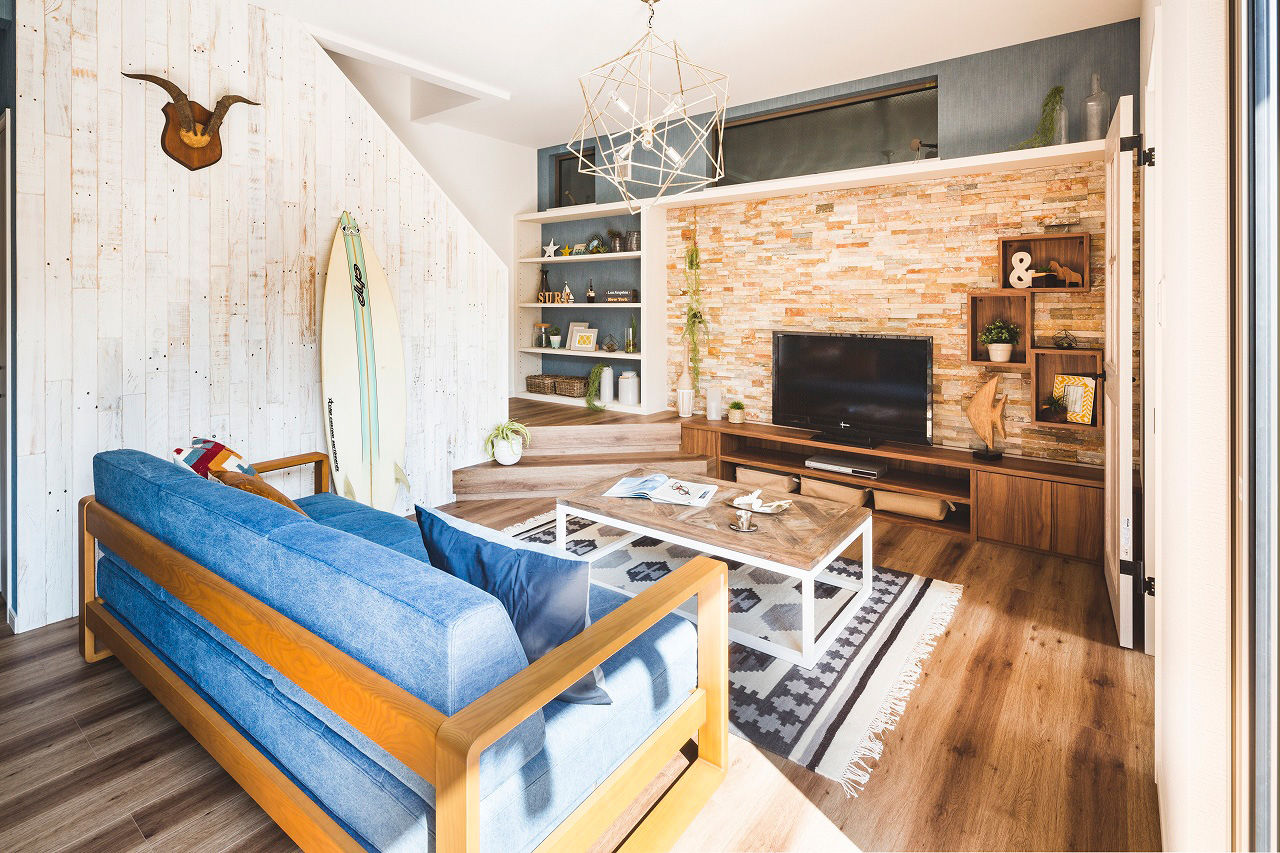 高橋開発の注文住宅 【大阪/2300万円台/2階建て/ロジア/間取り図有】中庭で存分に遊べるカリフォルニアスタイルのお家の建築実例画像3