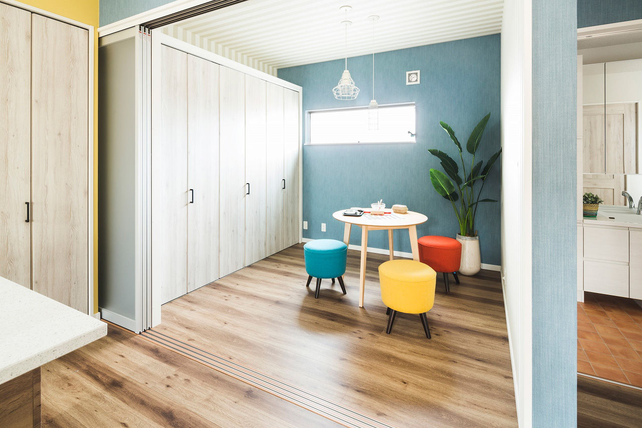 高橋開発の注文住宅 【大阪/2300万円台/2階建て/ロジア/間取り図有】中庭で存分に遊べるカリフォルニアスタイルのお家の建築実例画像6