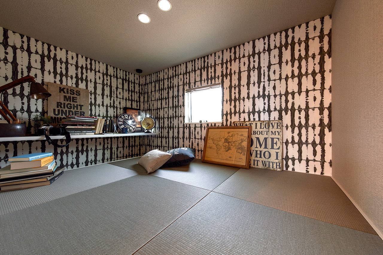 高橋開発の注文住宅 【大阪/1700万円台/ロジア/2階建て/ロフト/間取り図有】緑が映えるボタニカルな中庭のある30坪の家の建築実例画像7