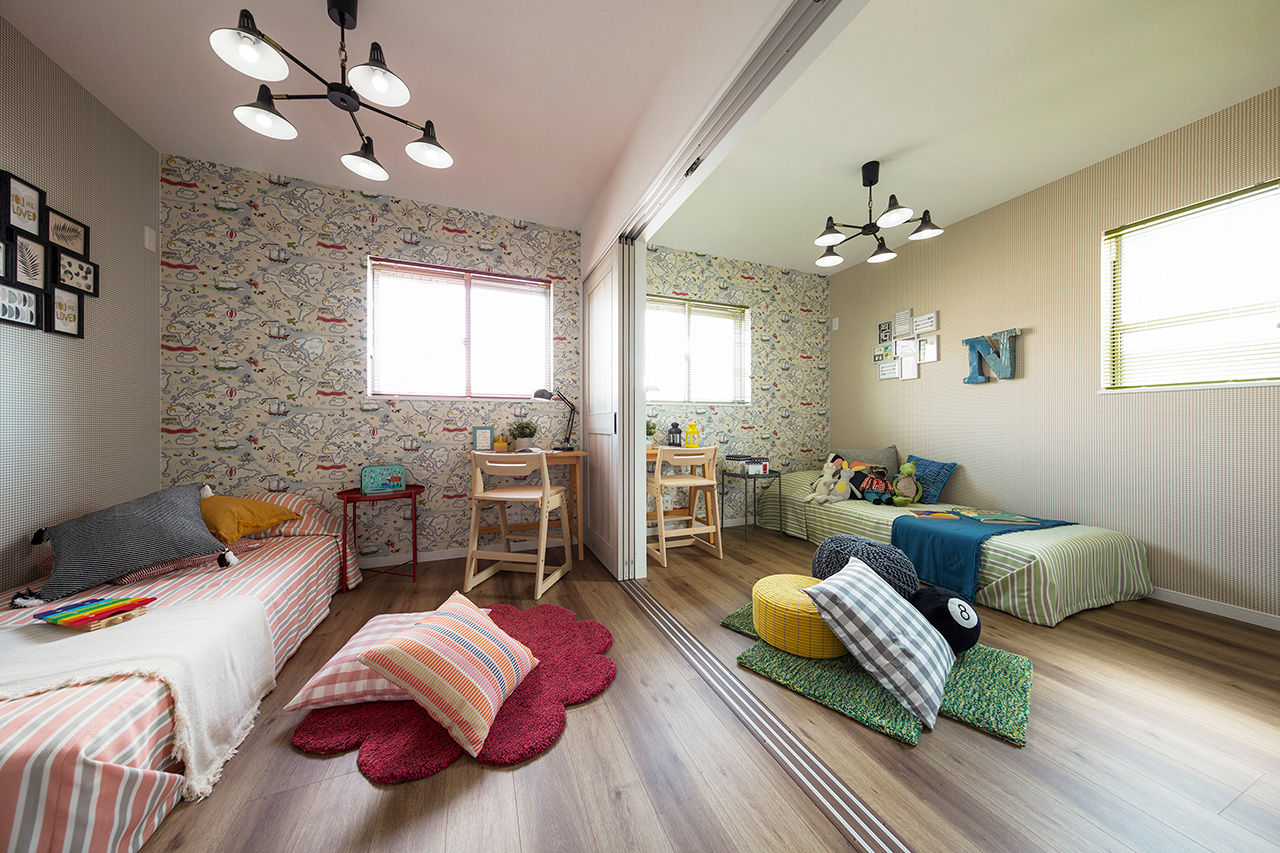 高橋開発の注文住宅 【大阪/1700万円台/ロジア/2階建て/ロフト/間取り図有】緑が映えるボタニカルな中庭のある30坪の家の建築実例画像8