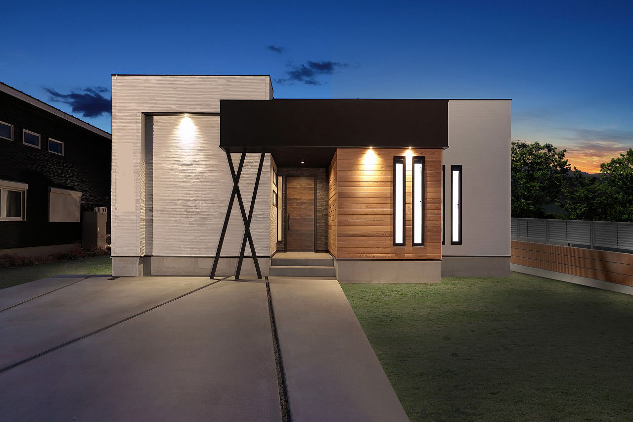 シブサワスタイル 【平屋/2100～2199万円】平屋のナチュラルミックスモダンハウスの建築実例画像1