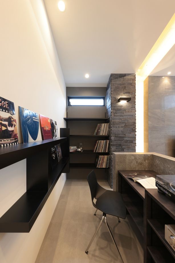 シブサワスタイル DJBOOTHのある平屋×ホテルライクハウスの建築実例画像7