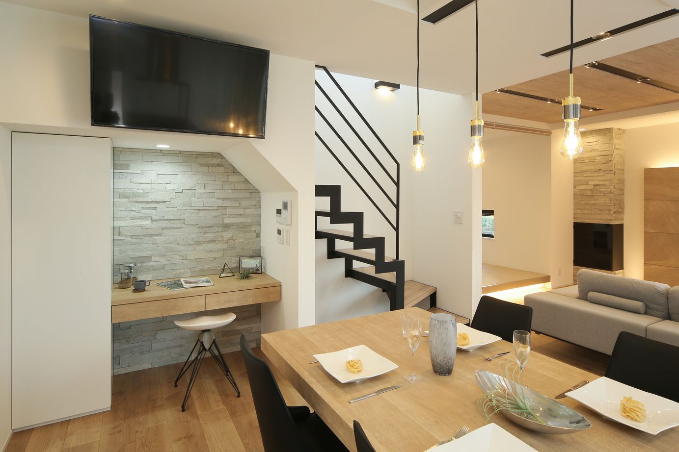 シブサワスタイル 敷地形状を活かしたホテルライク×ナチュラルモダンハウスの建築実例画像7