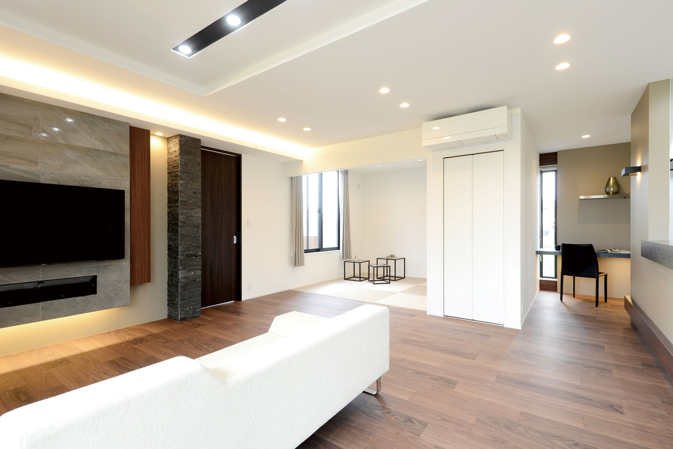 シブサワスタイル ホテルライク×シックモダンのホリゾンタルハウスの建築実例画像5