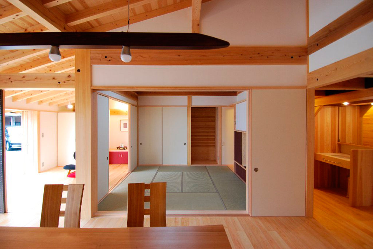 建築工房わたなべ（富士市） 【富士市/平屋/古民家風】木の本来の美しさを引き出した住まい。庭との一体感が心地よい四季を楽しむ暮らしの建築実例画像4