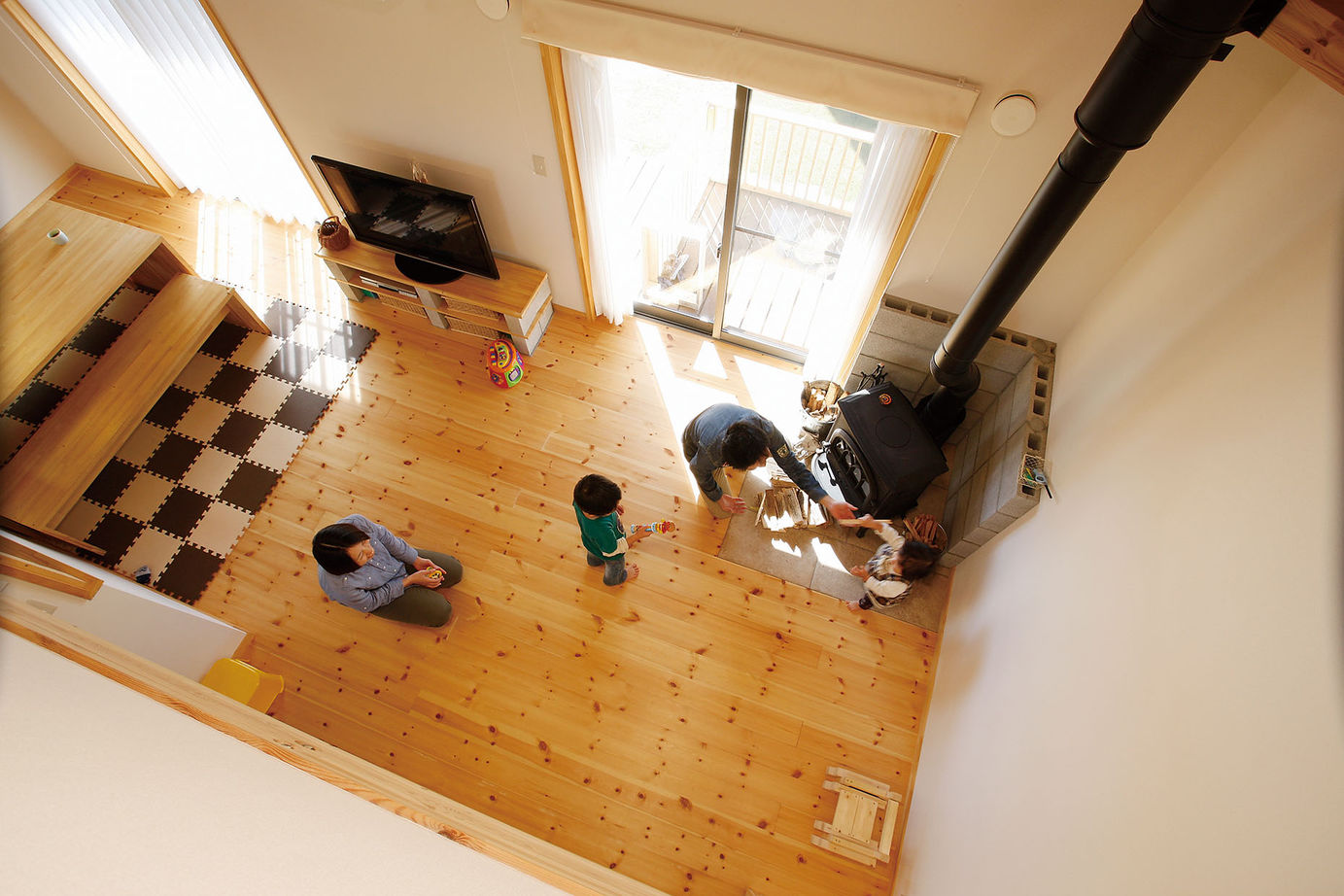 BAUHOUSE -住まい設計工房バウハウス- 【34坪/間取り図/平屋】片流れ屋根が美しく田園風景に映える家の建築実例画像6