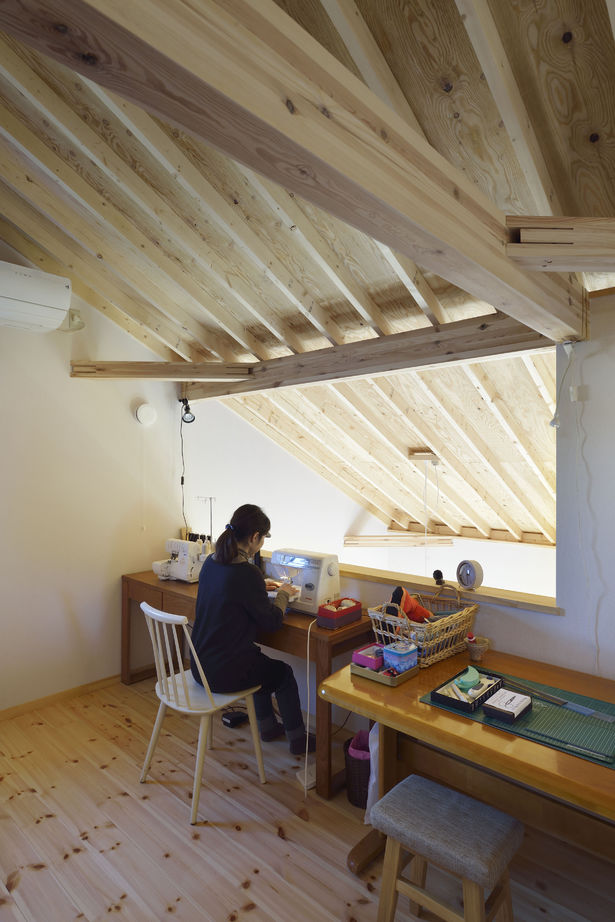 BAUHOUSE -住まい設計工房バウハウス- 【アトリエ/土間/42坪/間取り図】平屋風の味わいあるガレージハウスで、愛犬との暮らしを愉しむの建築実例画像5