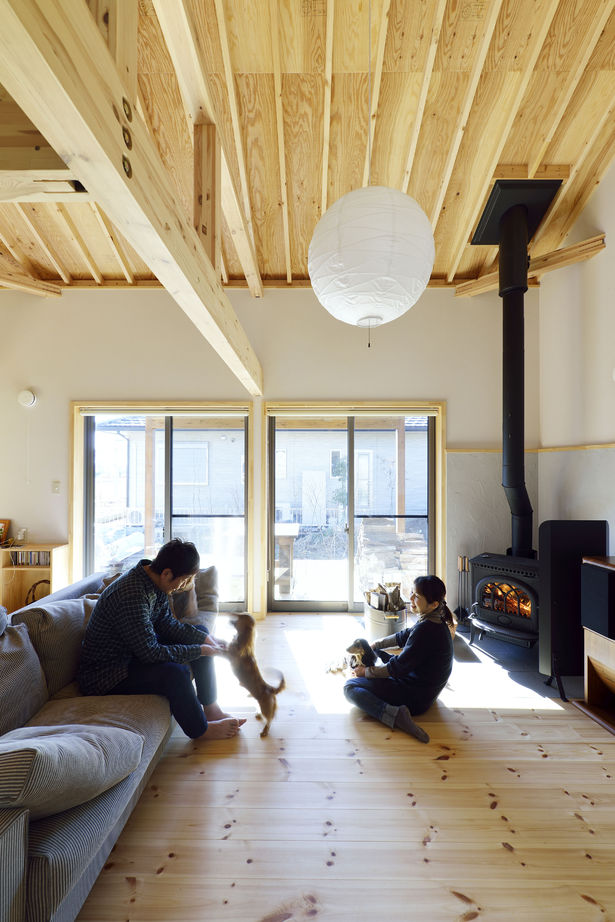 BAUHOUSE -住まい設計工房バウハウス- 【アトリエ/土間/42坪/間取り図】平屋風の味わいあるガレージハウスで、愛犬との暮らしを愉しむの建築実例画像9