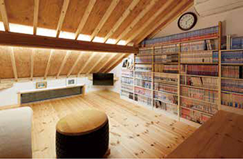 BAUHOUSE -住まい設計工房バウハウス- 【ガレージハウス/47坪/間取り図】平屋風のガレージハウス。ロフトのようなギャラリーも魅力いっぱいの建築実例画像6