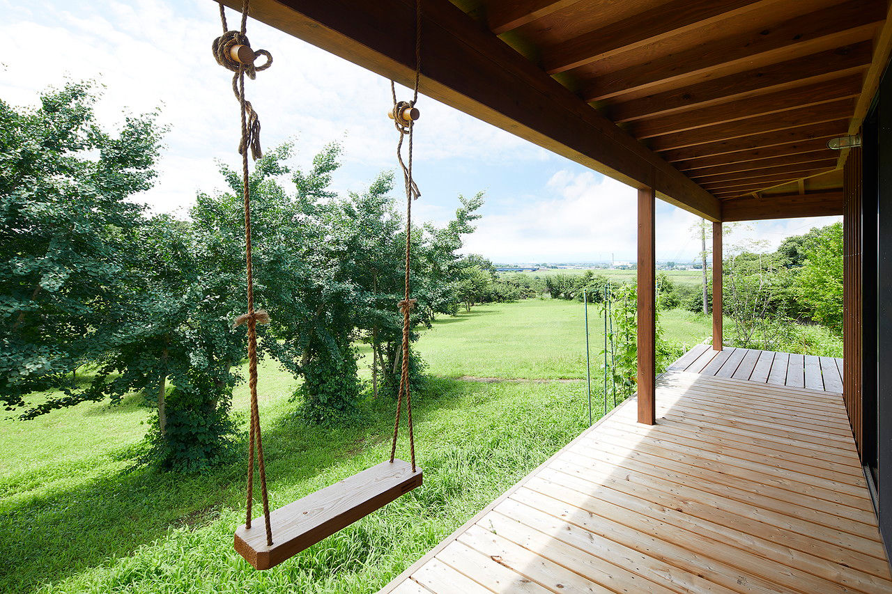 BAUHOUSE -住まい設計工房バウハウス- 【平屋/42坪/間取り図】緑に映える山小屋風の外観が素敵。豊かな暮らしが叶う「広がる空と要望を楽しむ家」の建築実例画像6