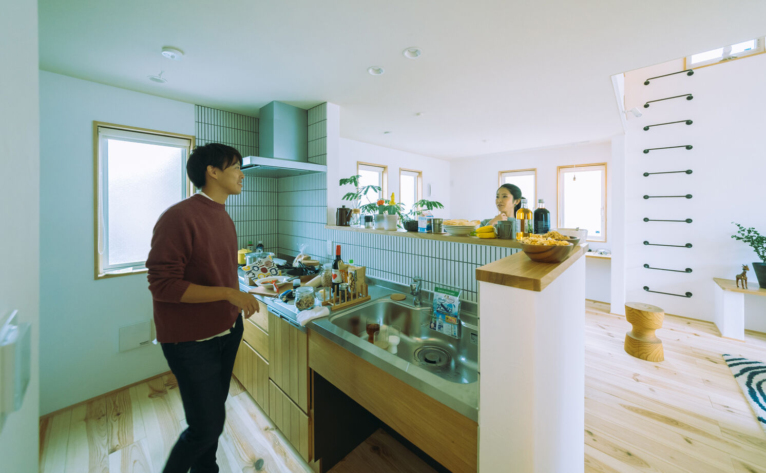 一級建築士事務所　タイセーハウジング 【世田谷区/2000万円台/狭小変形地/約28坪/間取り図】自然素材で建てる天井高3.5mのゆったりLDKの家の建築実例画像3