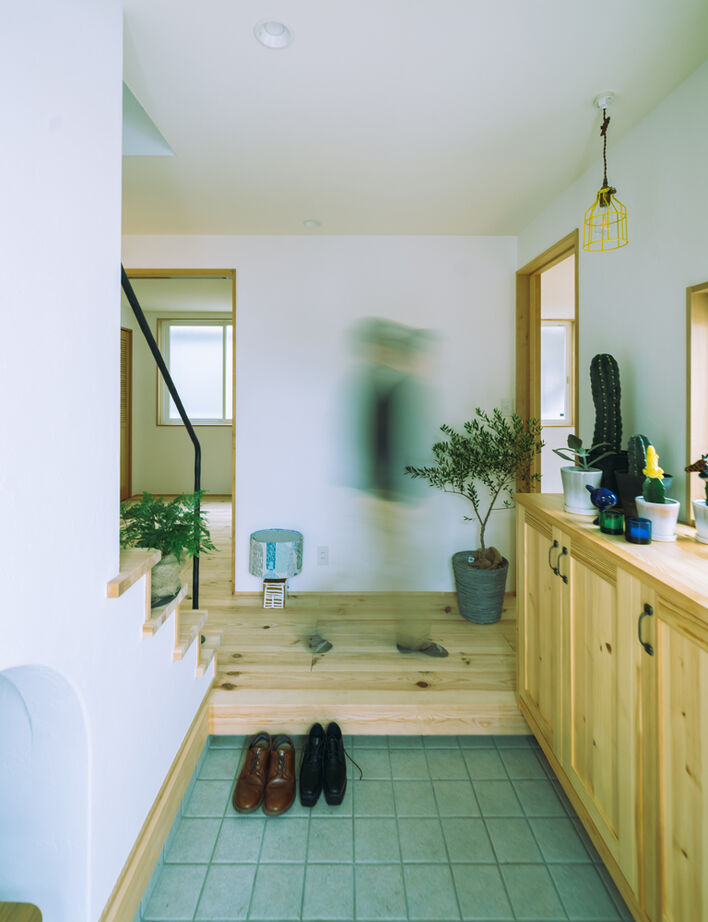 一級建築士事務所　タイセーハウジング 【世田谷区/2000万円台/狭小変形地/約28坪/間取り図】自然素材で建てる天井高3.5mのゆったりLDKの家の建築実例画像10