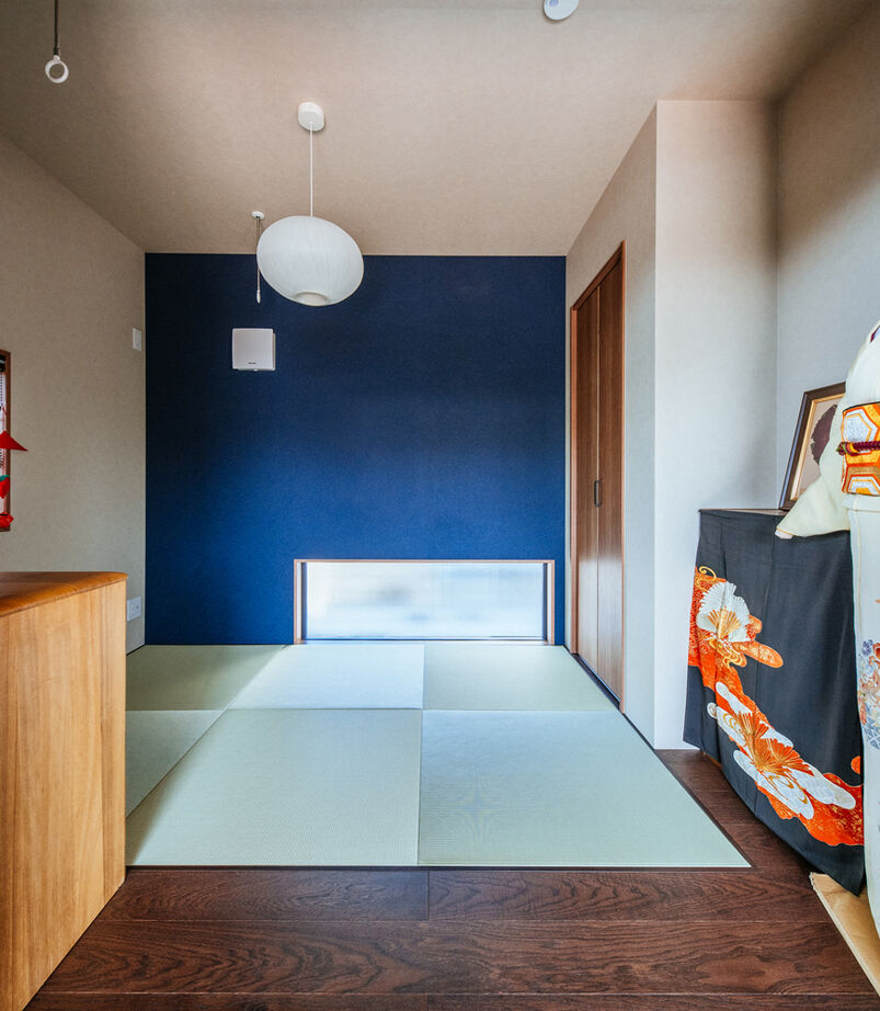 一級建築士事務所　タイセーハウジング 【厚木市/ウッドデッキ/3LDK/間取り図】暮らしに沿った帰宅動線に家と外とを繋ぐスクエアデザインの家の建築実例画像5