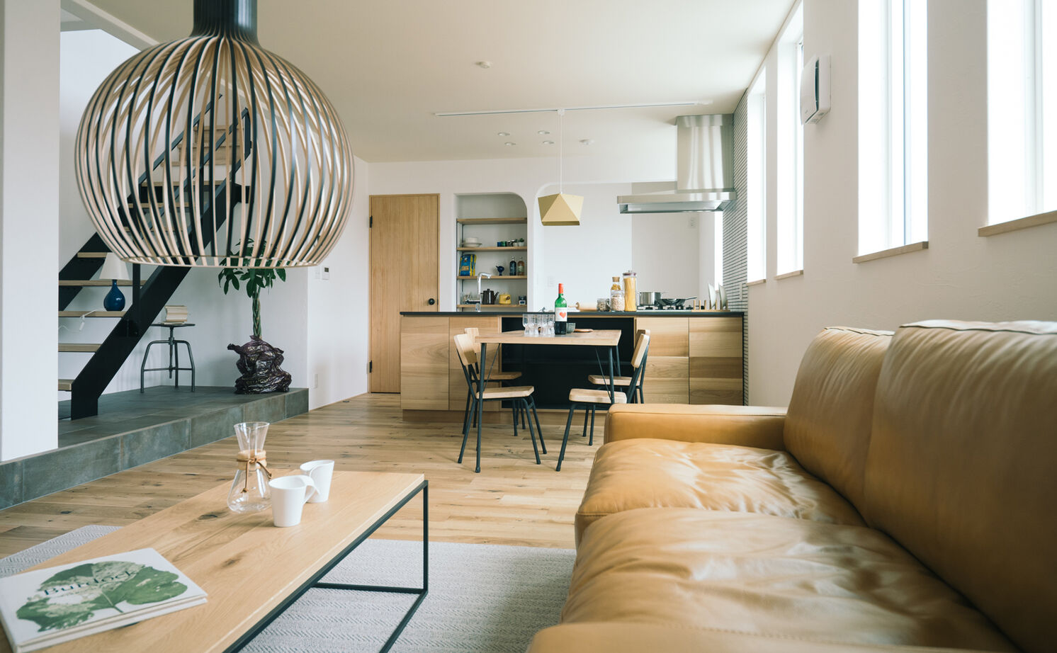 一級建築士事務所　タイセーハウジング 【東京都/自然素材/間取り図】インテリアに溶け込むデザイン空間。優しい色合いのスタイリッシュな縦型住宅の建築実例画像2