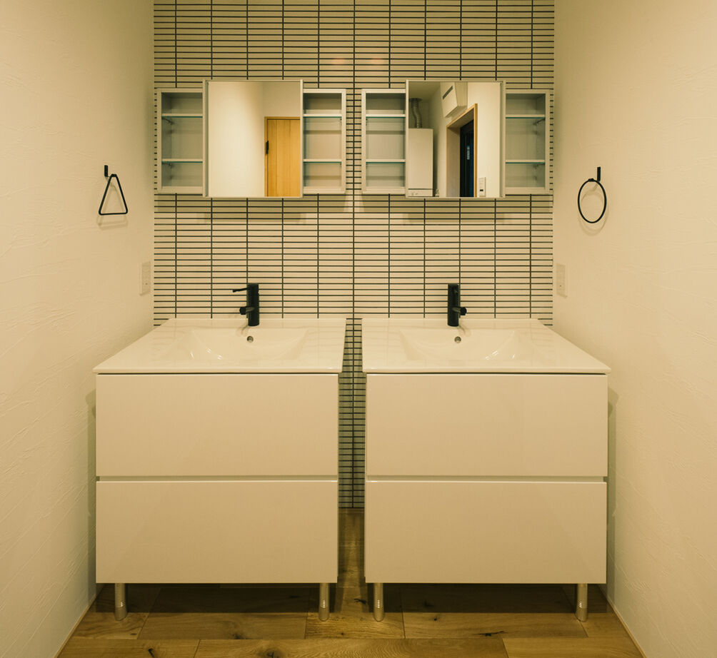 一級建築士事務所　タイセーハウジング 【東京都/自然素材/間取り図】インテリアに溶け込むデザイン空間。優しい色合いのスタイリッシュな縦型住宅の建築実例画像12