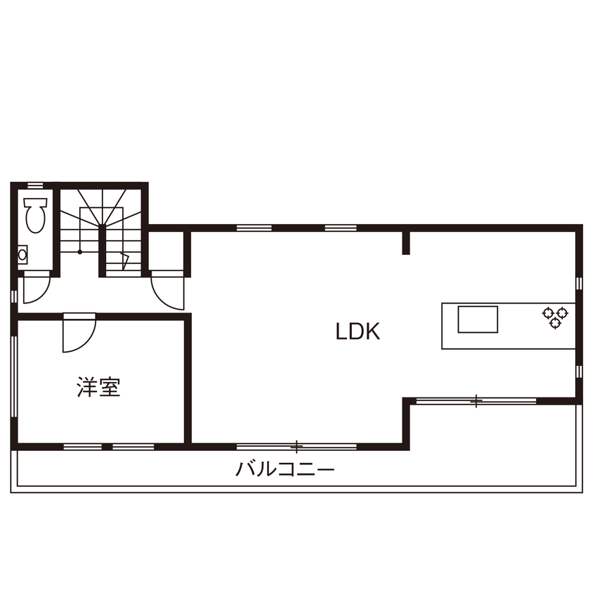 一級建築士事務所　タイセーハウジング 【座間市/バリアフリー】天井高を利用した「KURA」や生活リズムの違いに配慮した3階建ての二世帯住宅の間取り図（5K以上）3階