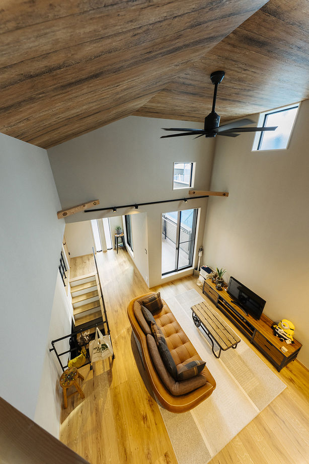 一級建築士事務所　タイセーハウジング 【伊勢原市/土地から/土間玄関約6帖/3LDK/間取り図】高低差のある土地に建てるロフト付き2階LDKの家の建築実例画像5