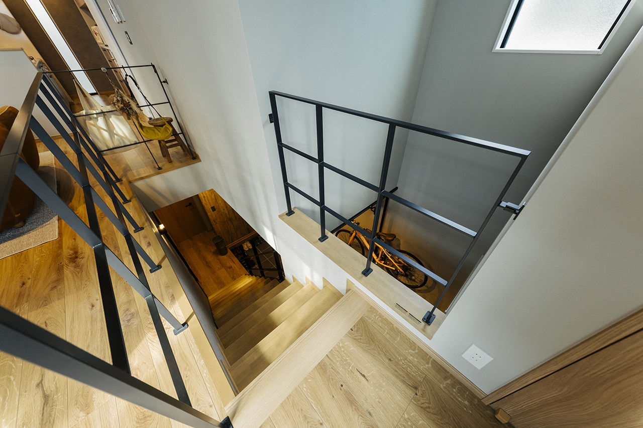 一級建築士事務所　タイセーハウジング 【伊勢原市/土地から/土間玄関約6帖/3LDK/間取り図】高低差のある土地に建てるロフト付き2階LDKの家の建築実例画像9