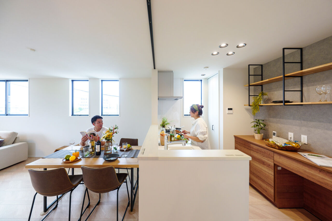 一級建築士事務所　タイセーハウジング 【神奈川県厚木市／間取り図】仕事の息抜きに、休日の家族団らんに。田園風景を一望する屋上庭園の建築実例画像5