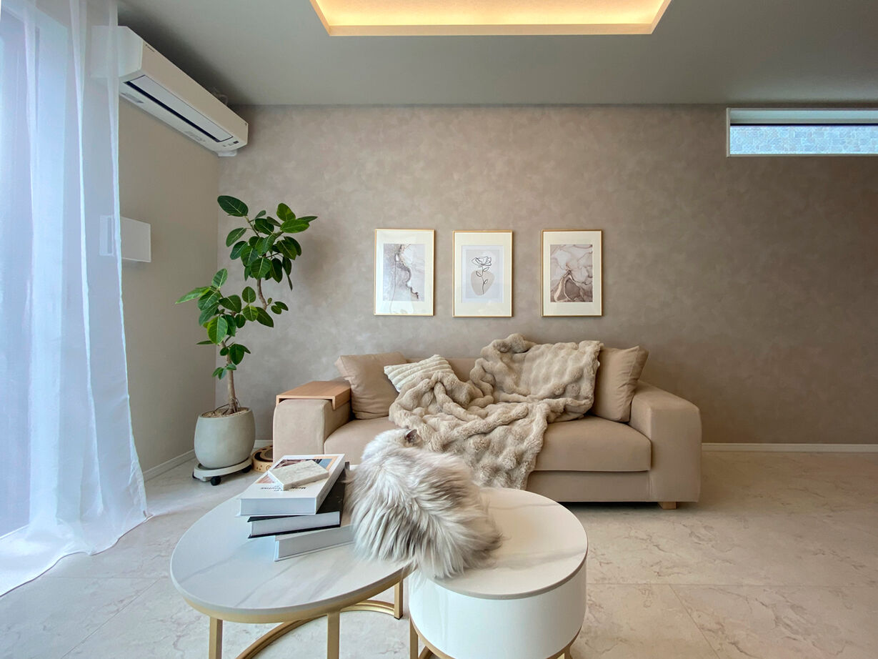 一級建築士事務所　タイセーハウジング 【神奈川県海老名市／間取り図】こだわりを全て叶えた、猫と暮らすホテルライクな家の建築実例画像2