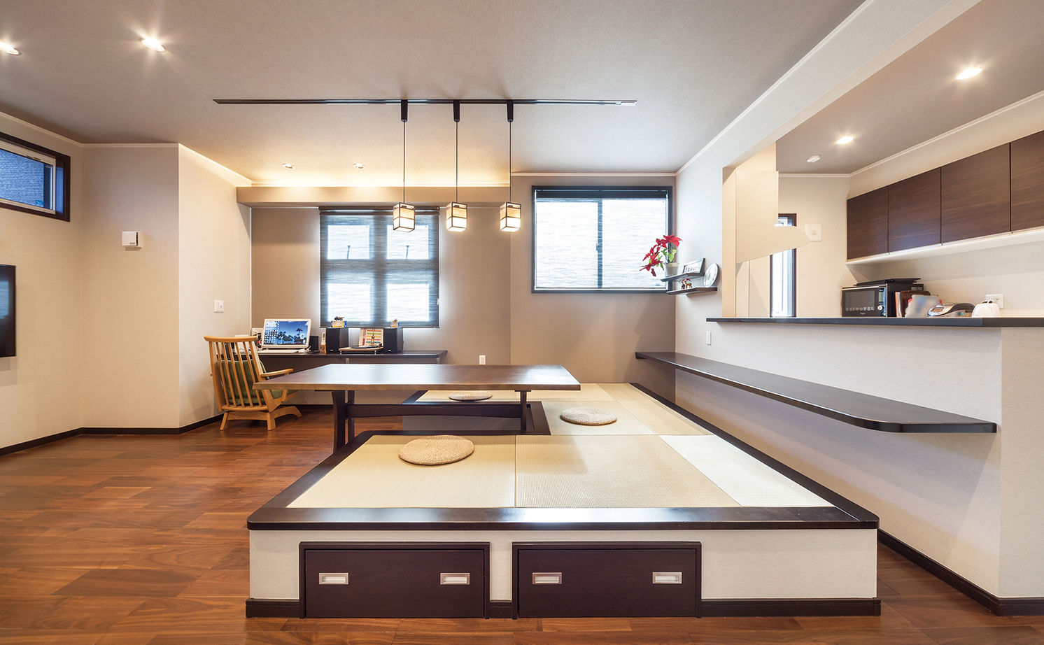 木下工務店 【4000万円/46坪/間取り図/東京/ルーフバルコニー】和の趣を愉しむ、ビルトインカーポート付きの3階建ての建築実例画像6