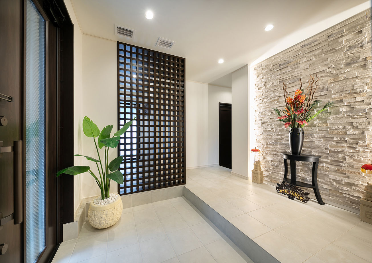 木下工務店 【ビルトインガレージ／アジアンテイスト／間取図有】家族の気配にやすらぐバリ風リゾートの住まいの建築実例画像10