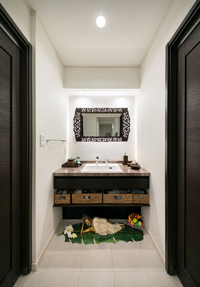 木下工務店 【ビルトインガレージ／アジアンテイスト／間取図有】家族の気配にやすらぐバリ風リゾートの住まいの建築実例画像11