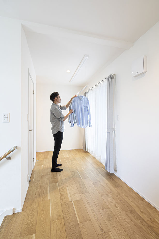 木下工務店 【2900万円台／店舗併用／収納充実／間取図】暖かい光に満ちた住居とサロン。大きなバルコニーが迎える家の建築実例画像12