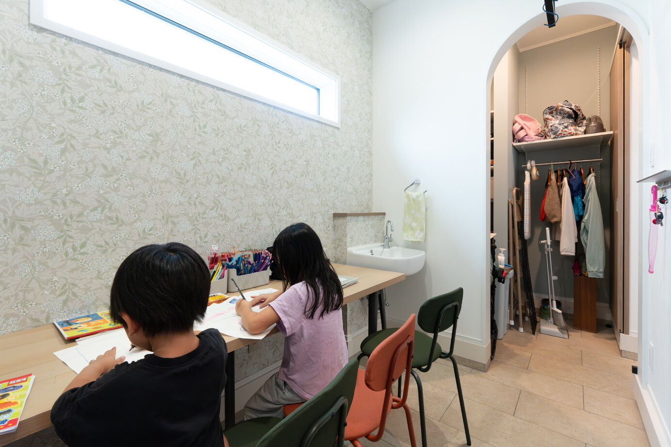 木下工務店 【2階建て35坪／書斎／間取図有】「楽で快適」にこだわった、家族の笑顔が広がる住まいの建築実例画像7