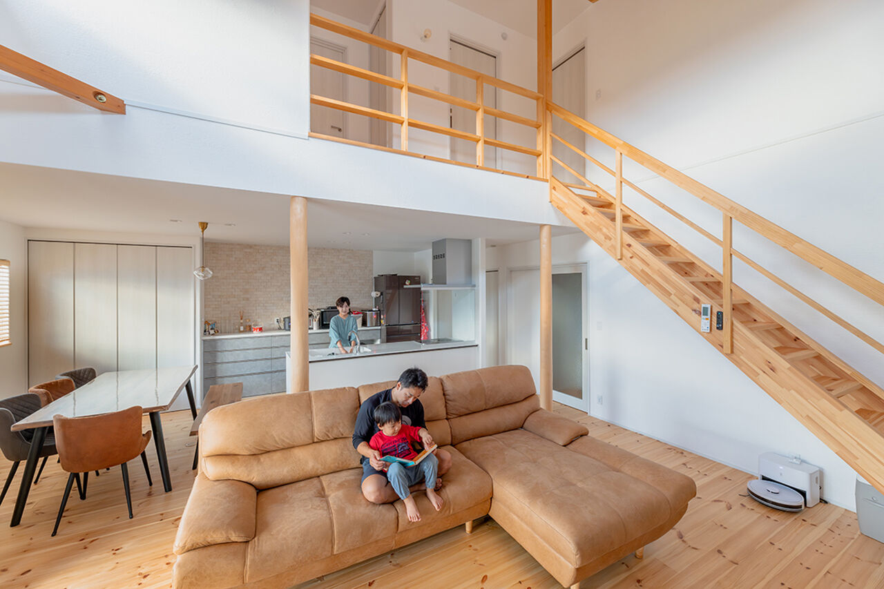 山下ホーム 【富山市/48.8坪/3000万円台】FP工法で一年中快適な子育てしやすい住まいの建築実例画像2